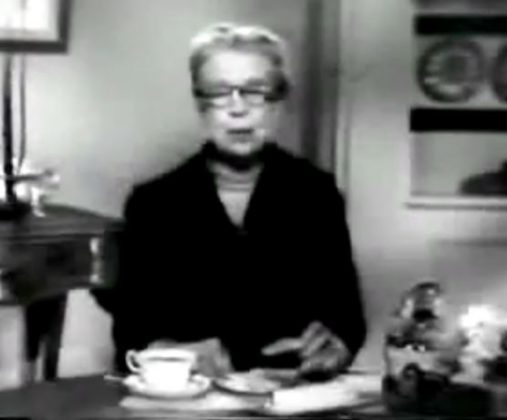Eleanor Roosevelt does TV commercial for margarine 8